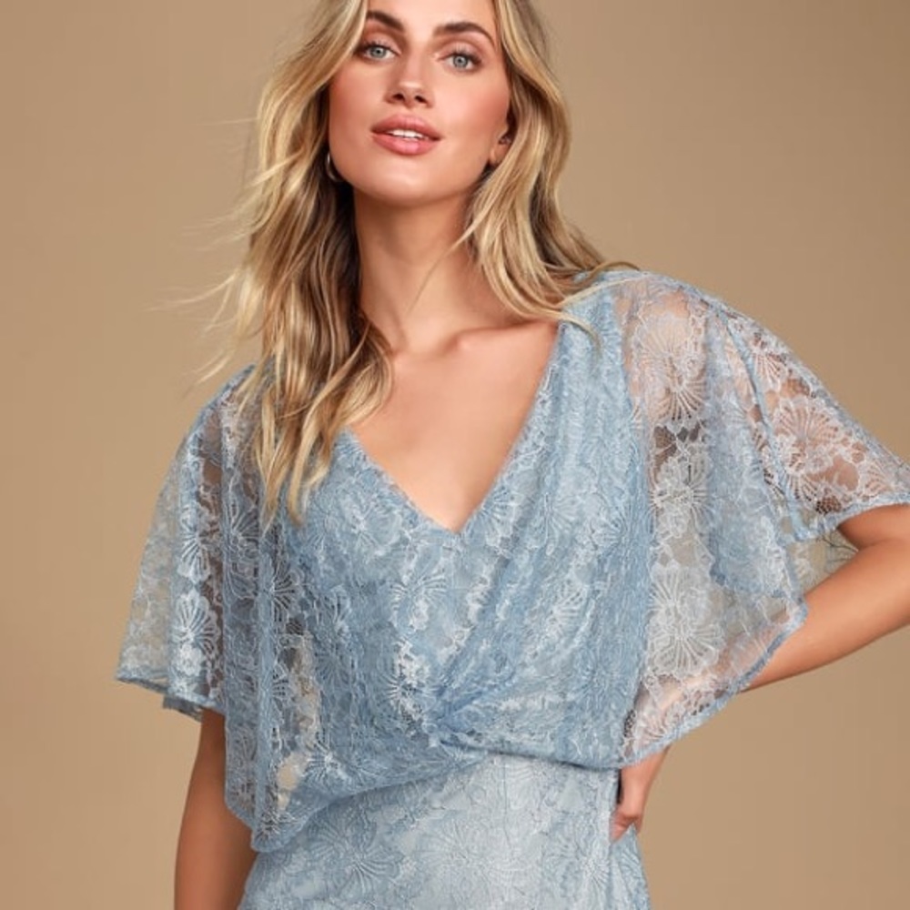 Lulu’s “Dreaming of You” Floral Lace Formal Dress - Picture 8 of 10